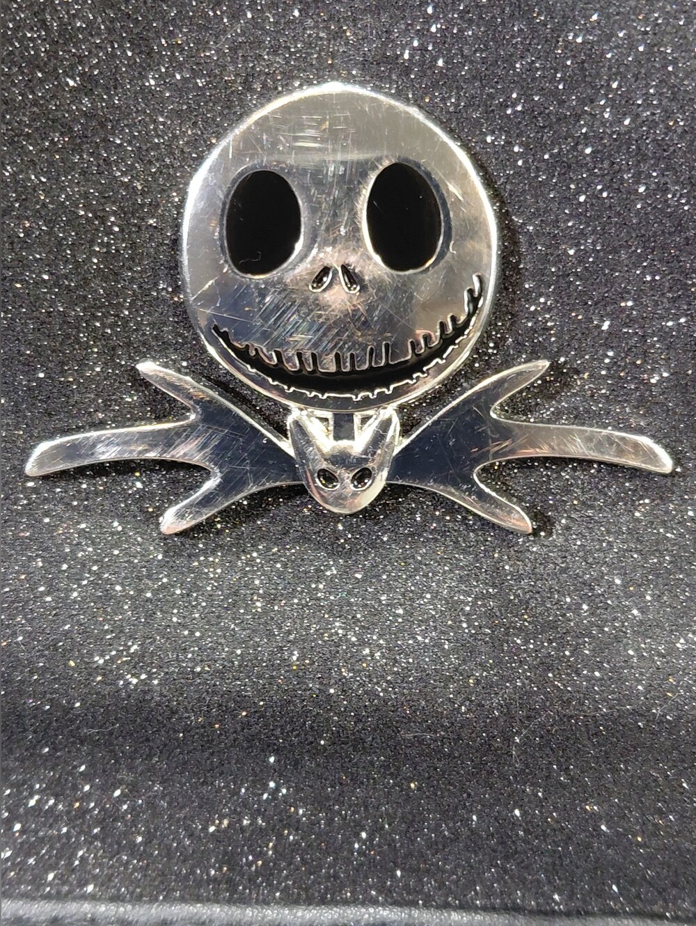 Disney's Bioworld Nightmare Before Christmas Black Glitter Mini Backpack - Picture 2 of 12